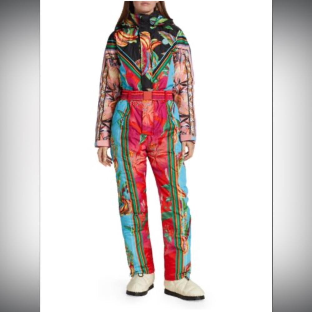 FARM RIO Mixed Scarves Ski Jumpsuit NWT